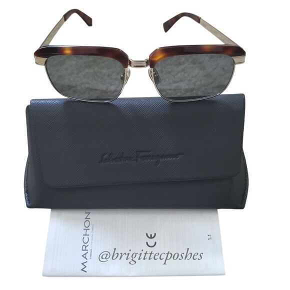 SALVATORE FERRAGAMO Unisex SF263S 55mm Sunglasses - Picture 4 of 10